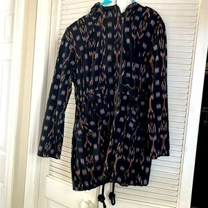 Free People Ikat Hooded Parka Jacket